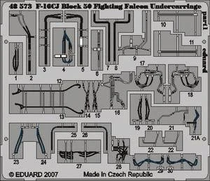 1/48 Eduard F-16CJ Block 50 Undercarriage for Tamiya (Pre-Painted)