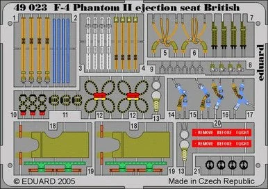 1/48 Eduard F-4 Ejection Seat for Hasegawa & Revell (Pre-Painted)