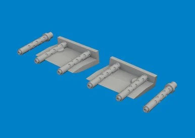 1/48 Eduard F4F-4 gun barrels PRINT Brassin for ACADEMY kit