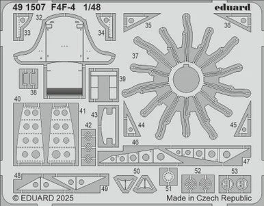 1/48 Eduard F4F-4 Photo etched set for ACADEMY kit