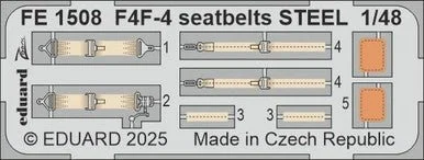 1/48 Eduard F4F-4 seatbelts STEEL Zoom set for ACADEMY kit