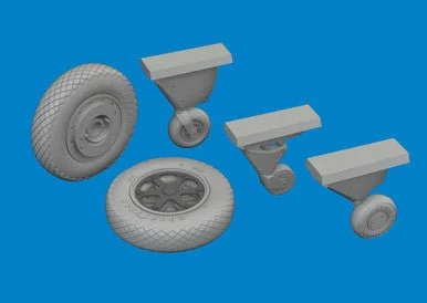 1/48 Eduard F4F-4 wheels late Brassin for ACADEMY kit