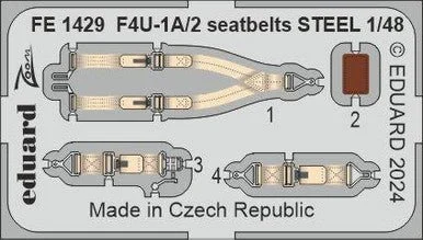 1/48 Eduard F4U-1A/2 seatbelts STEEL for MAGIC FACTORY