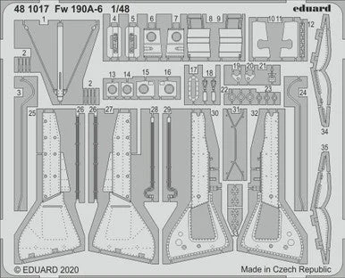 1/48 Eduard Fw 190A-6 Photo etched set for EDUARD kit