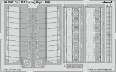 1/48 Eduard Fw 190A landing flaps Photo etched set for EDUARD kit