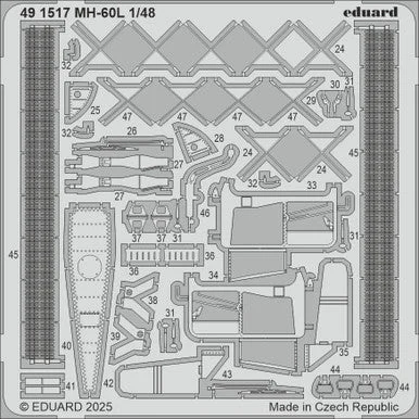 1/48 Eduard MH-60L Photo etched set for ICM kit