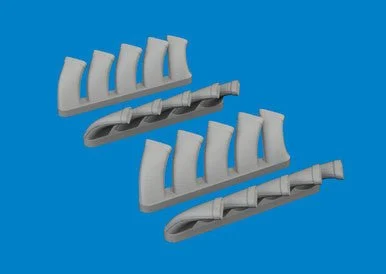 1/48 Eduard Mosquito exhaust stacks PRINT Brassin for TAMIYA kit