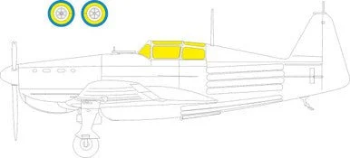 1/48 Eduard MS 406.C1 TFace MASK for DORA WINGS for DORA WINGS