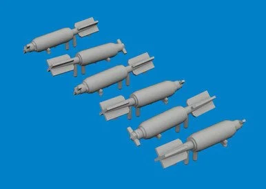 1/48 Eduard P-40 30lb frag bombs PRINT Brassin for EDUARD kit