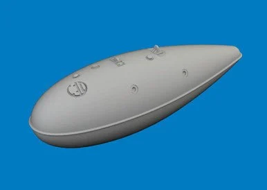 1/48 Eduard P-40 75gal drop tank PRINT Brassin for EDUARD kit