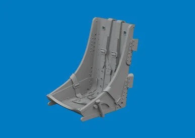 1/48 Eduard P-40 seat w/ integral belts Type 2 PRINT Brassin for EDUARD kit