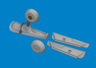 1/48 Eduard P-40E tail wheel bay PRINT Brassin for EDUARD kit