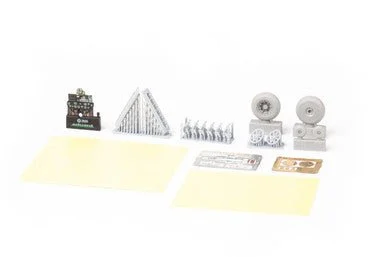 1/48 Eduard P-40E w/ fishtail exhaust stacks LooKplus Brassin for EDUARD kit
