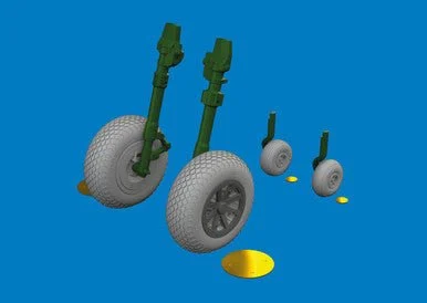 1/48 Eduard P-40E wheels cross tread Brassin for EDUARD