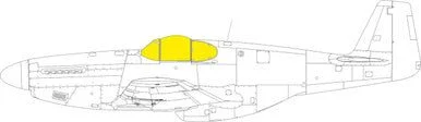 1/48 Eduard P-51B/C Malcolm Hood canopy Mask for EDUARD