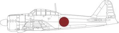 1/48 Eduard Paint Mask for EDUARD A6M2 Model 21 national insignia