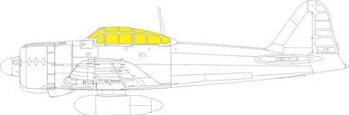1/48 Eduard Paint Mask for EDUARD A6M3 Zero TFace