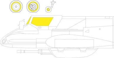 1/48 Eduard Paint Mask for HOBBY 2000/HASEGAWA Hs 129B TFace