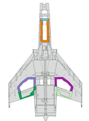 1/48 Eduard Paint Mask for MENG F-4E wheel bays
