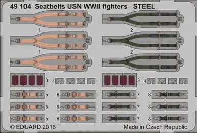 1/48 Eduard Seatbelts USN Fighters Steel WWII (Pre-Painted)