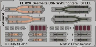 1/48 Eduard Seatbelts USN WWII fighters STEEL Photo Etch