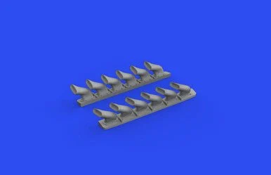 1/48 Eduard Spitfire Mk V Six-Stacks Exhaust Fishtail for EDU (Resin)
