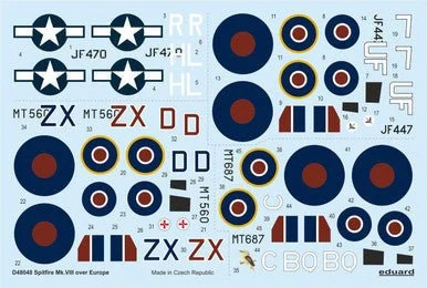 1/48 Eduard Spitfire Mk.VIII over Europe for EDUARD