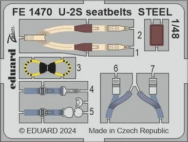 1/48 Eduard U-2S seatbelts STEEL Zoom setFor Hobby Boss