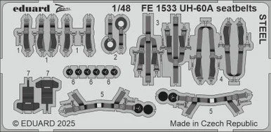 1/48 Eduard UH-60A seatbelts STEEL Zoom set