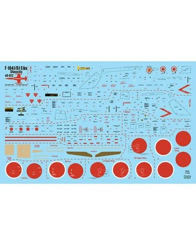 1/48 Fundekals F-104J/DJ STENCILS