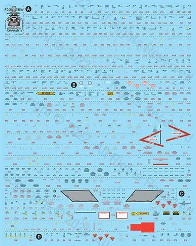 1/48 Fundekals F-4 PHANTOM FACTORY STENCILS