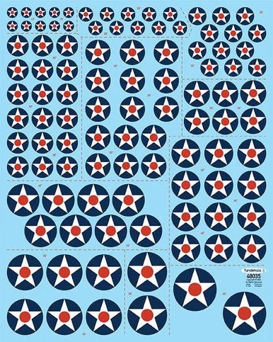 1/48 Fundekals STARS NO BAR 1919-1942 (MEATBALL)