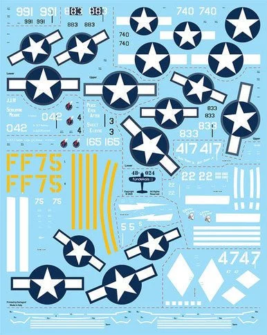 1/48 Fundekals USMC F4U CORSAIRS (similar to 48-005)
