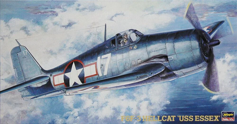 1/48 Hasegawa F6F-3 Hellcat 'USS Essex' 9134