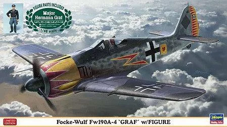 1/48 Hasegawa Focke-Wulf Fw190A-4 'GRAF' w/Figure 7492