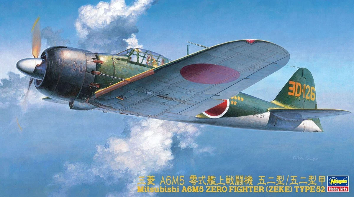 1/48 Hasegawa Mitsubishi A6M5 Zero Fighter (Zeke) Type 52 - 9070