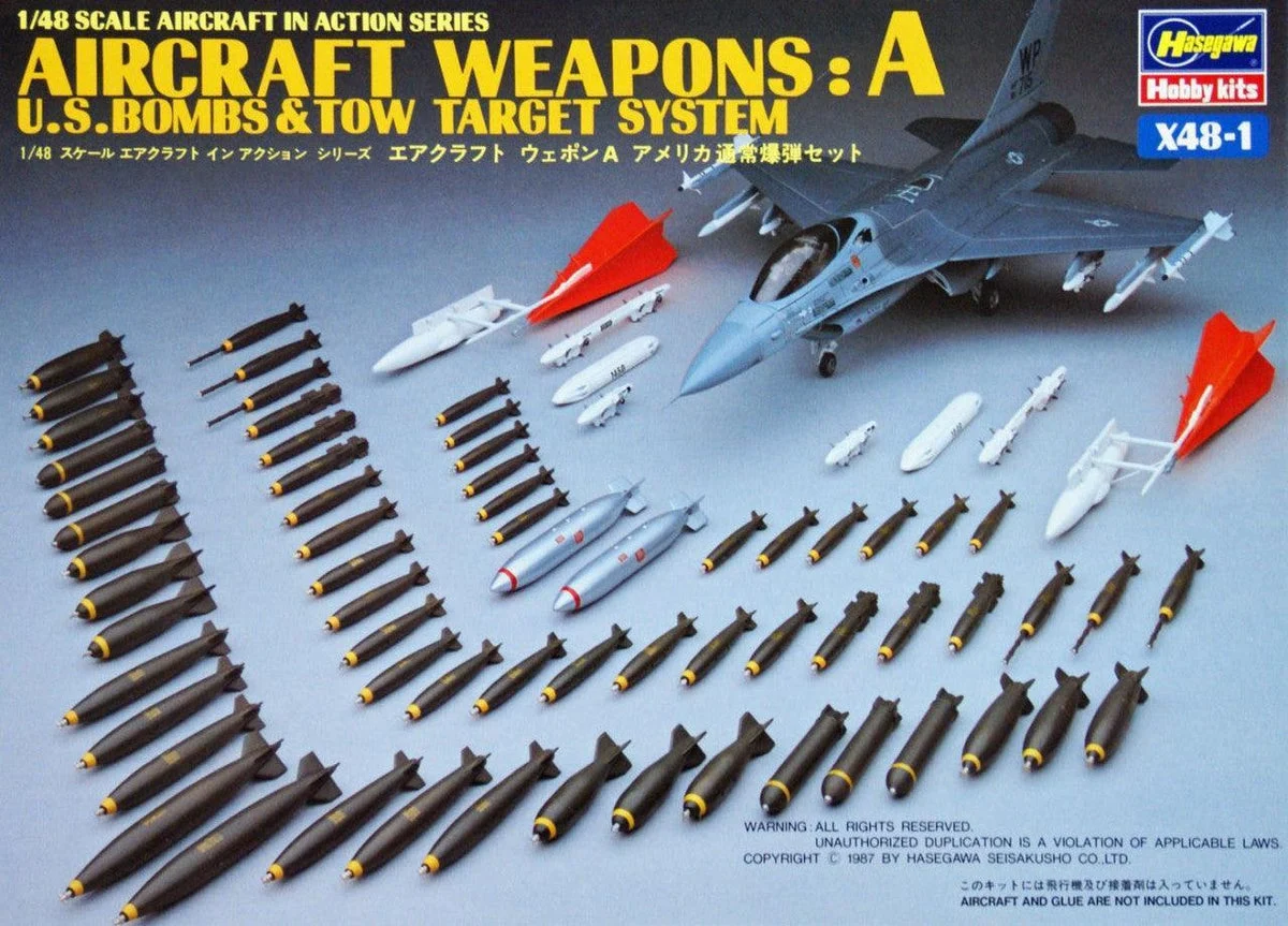 1/48 Hasegawa Weapons A Bombs & Targets 36001