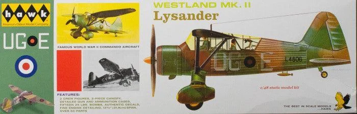 1/48 Hawk Westland Mk.II Lysander 410/12 - Lindberg