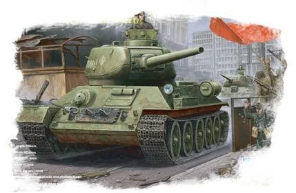 1/48 Hobby Boss T-34/85 (Model1944 angle-jointed turret) Tank 84809