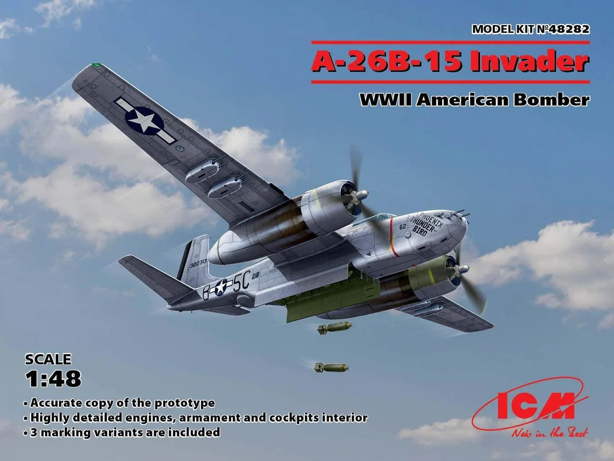 1/48 ICM A-26B-15 Invader - WWII American Bomber 48282