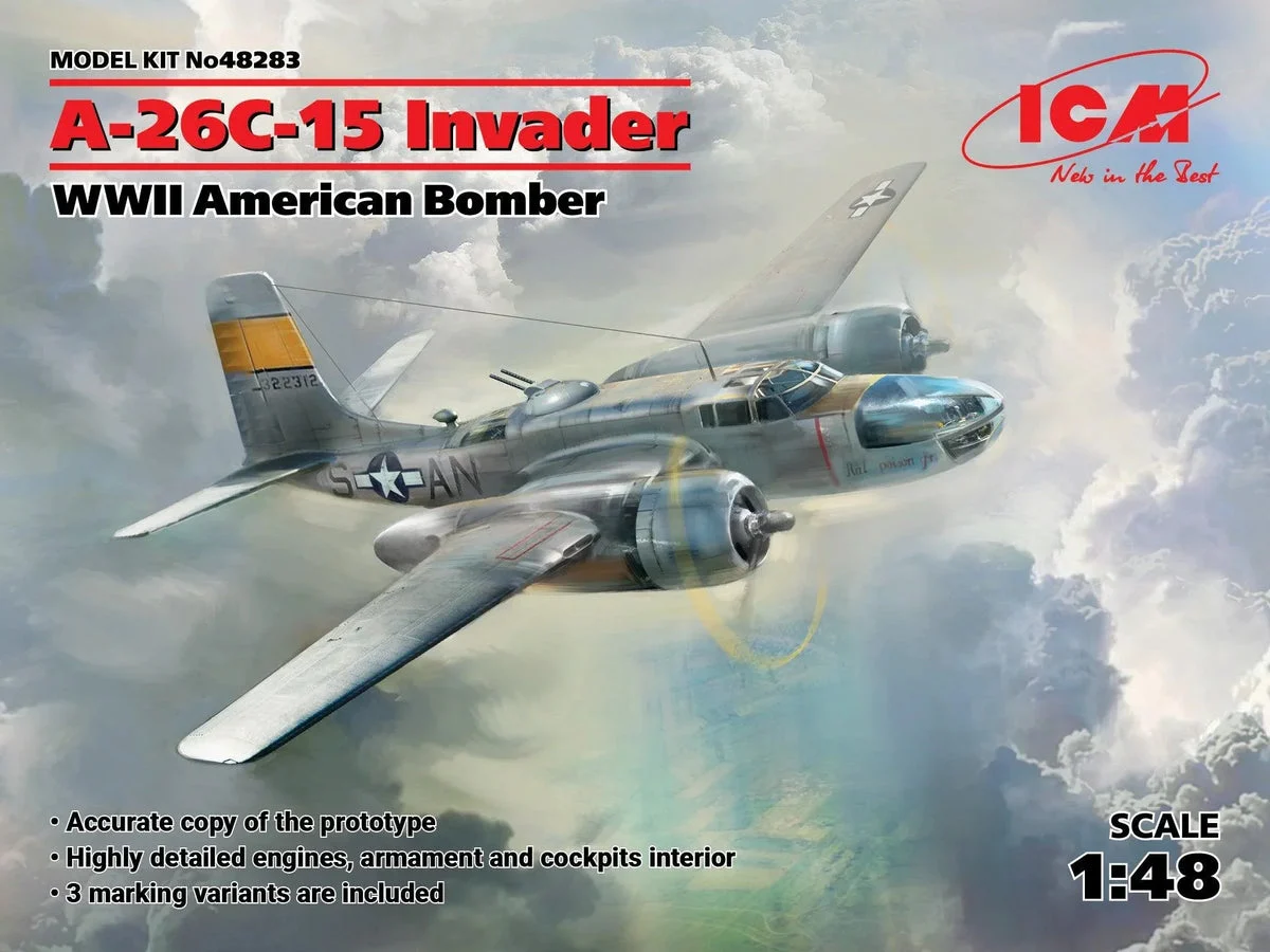 1/48 ICM A-26С-15 Invader - WWII American Bomber 48283