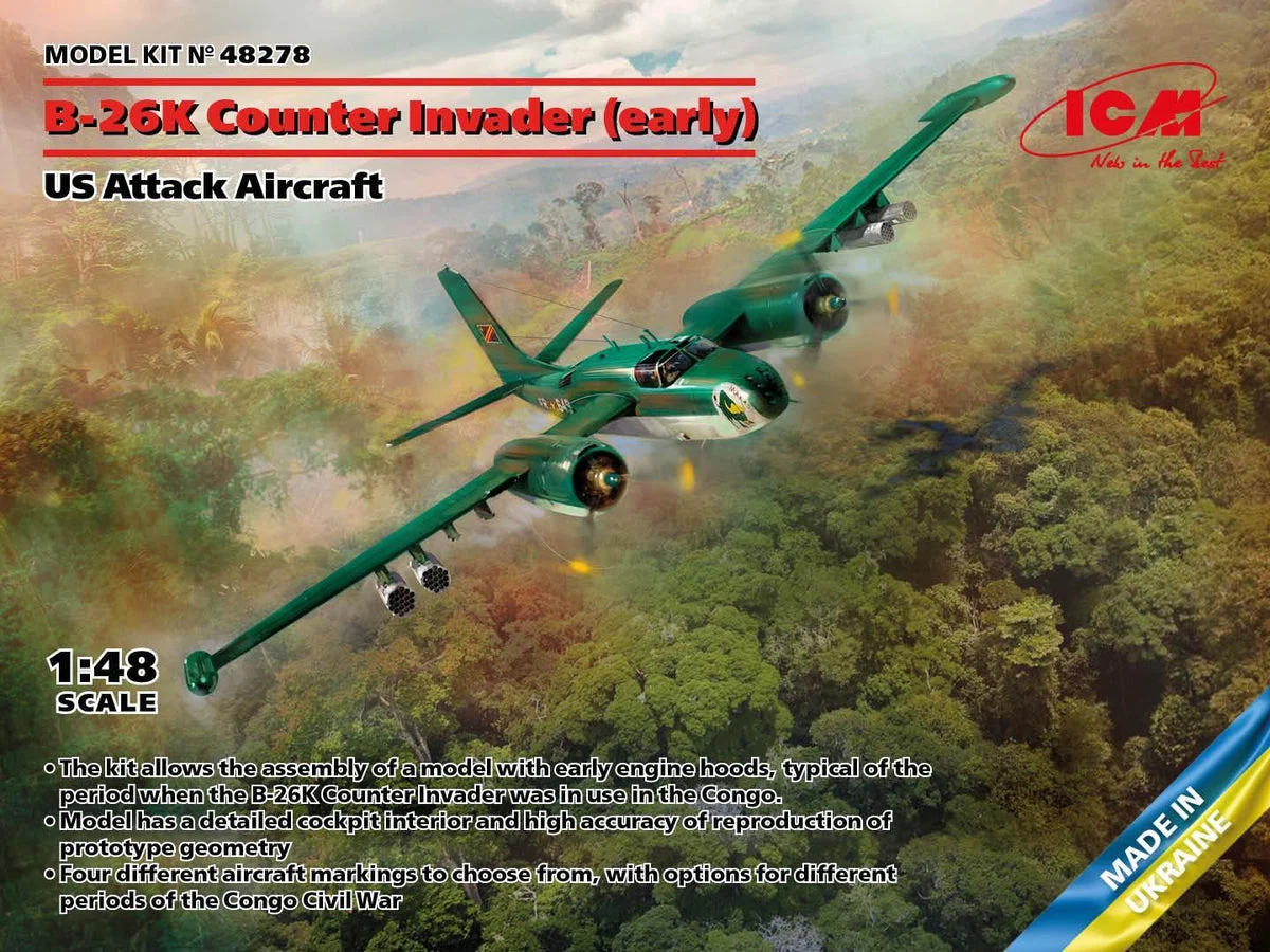 1/48 ICM B-26K Counter Invader (Early) - US Attack Aircraft 48278