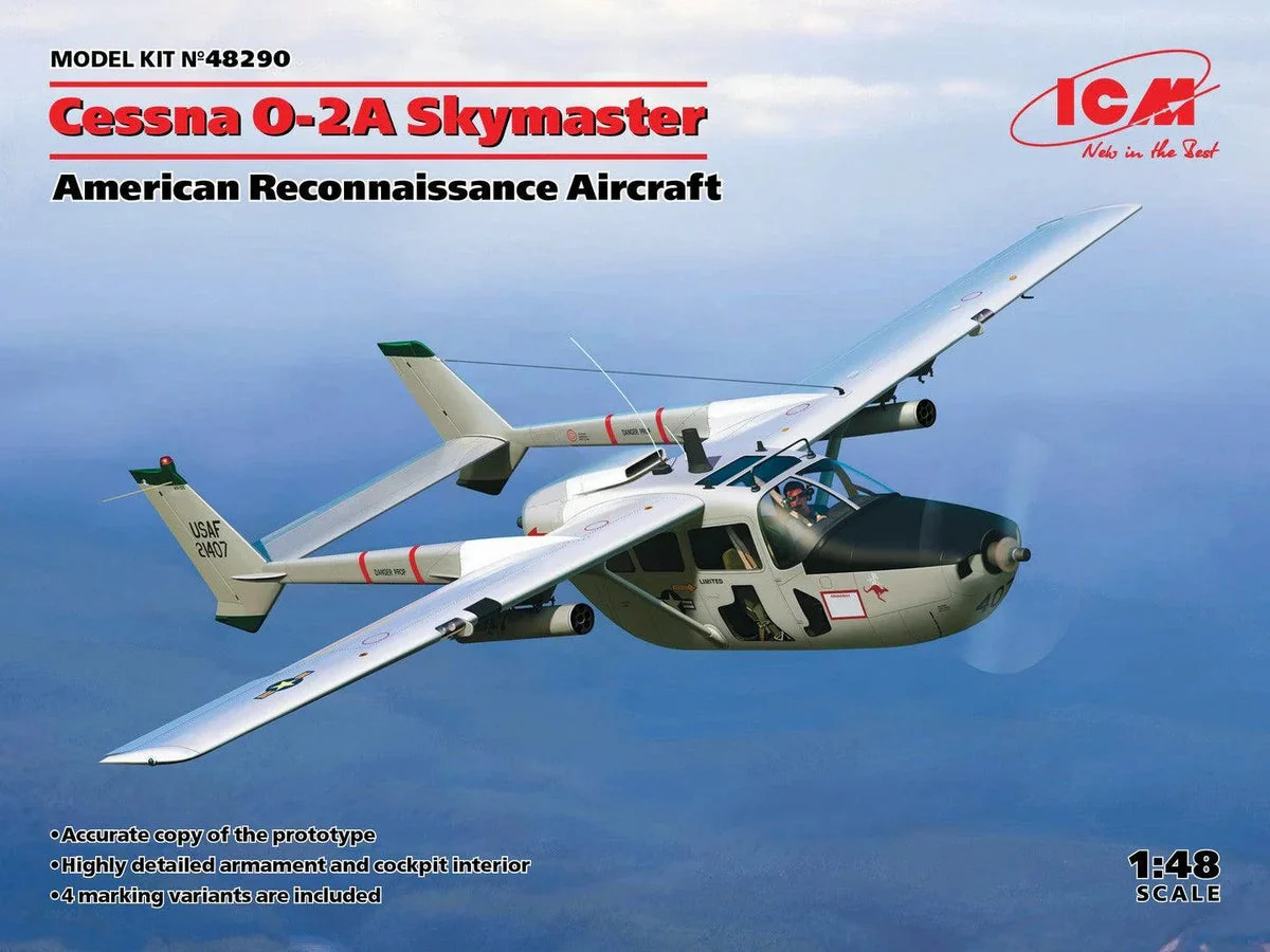 1/48 ICM Cessna O-2A Skymaster - American Reconnaissance Aircraft 48290
