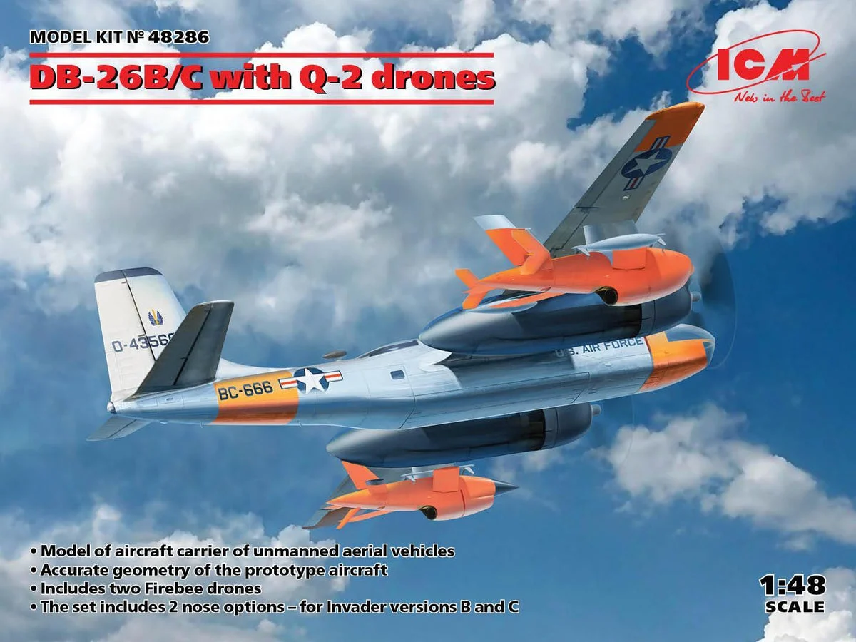 1/48 ICM DB-26B/C with Q-2 Drones 48286