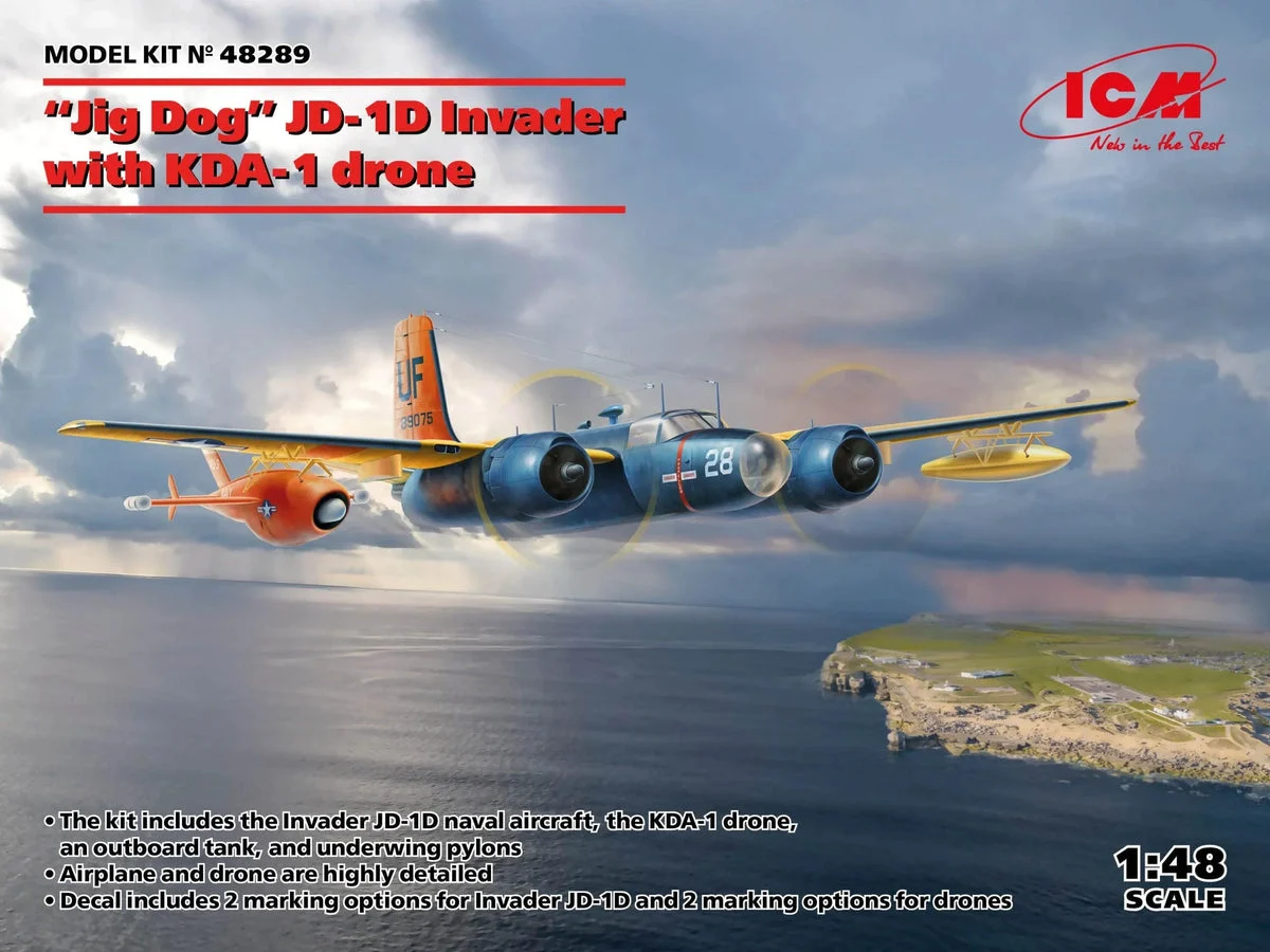 1/48 ICM “Jig Dog” JD-1D Invader with KDA-1 Drone 48289