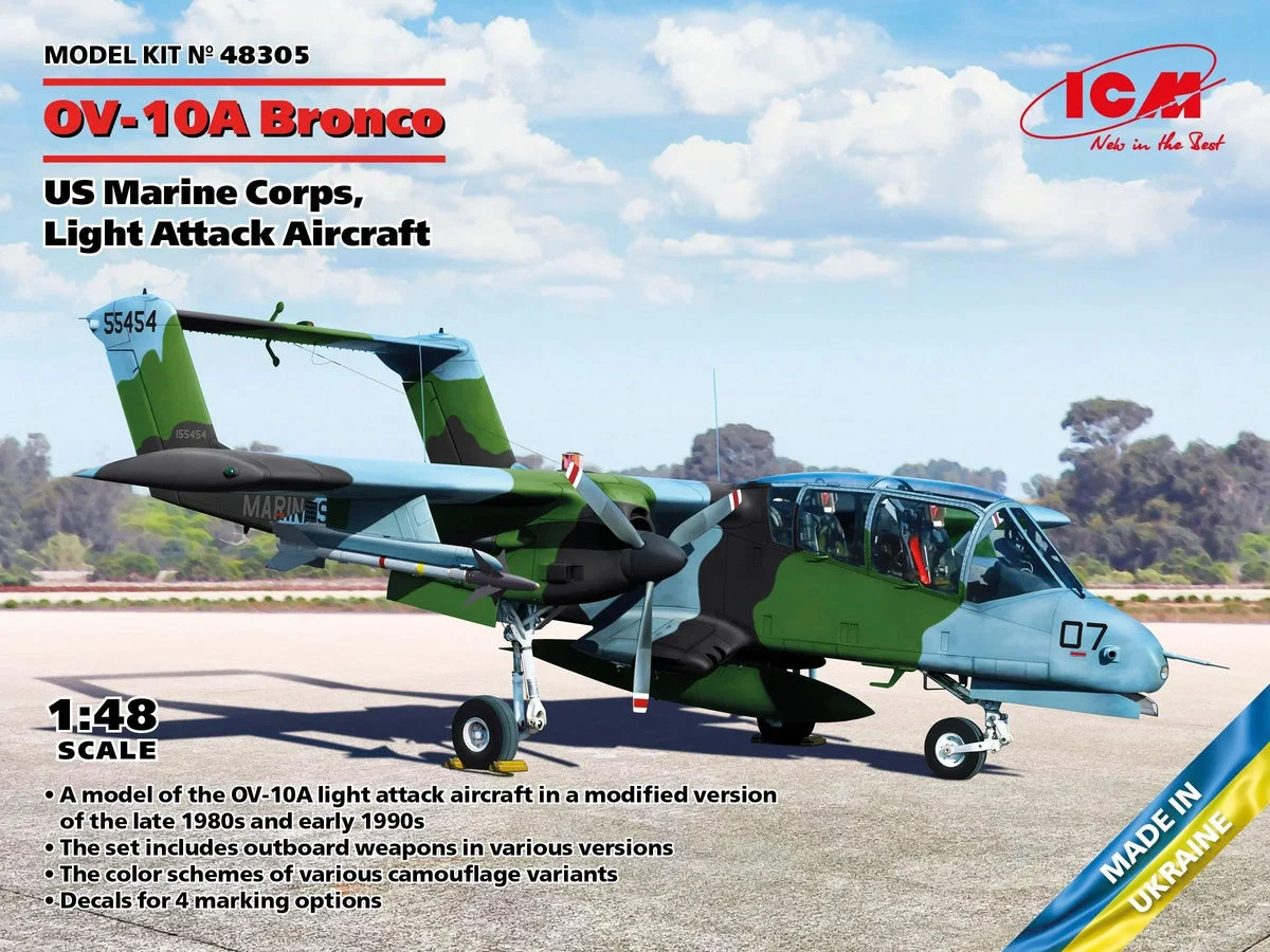 1/48 ICM OV-10A Bronco - US Marine Corps, Light Attack Aircraft 48305