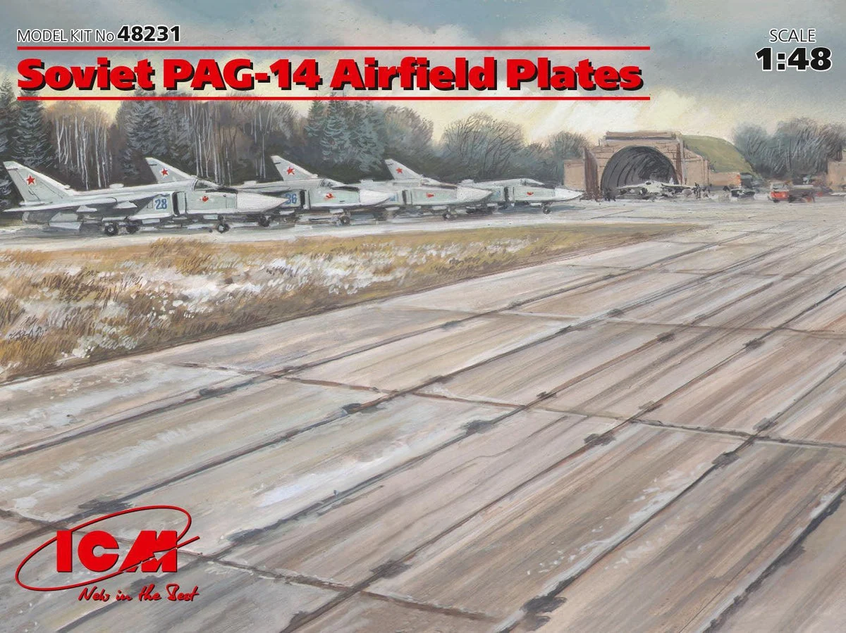 1/48 ICM Soviet PAG-14 Airfield Plates (32 Pieces) 48231