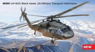 1/48 ICM UH-60A Black Hawk US Military Transport Helicopter Plastic Model Kit