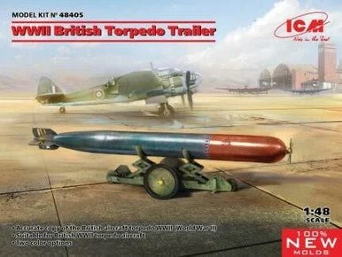 1/48 ICM WWII British Torpedo Trailer (100% new molds) - ICM Models