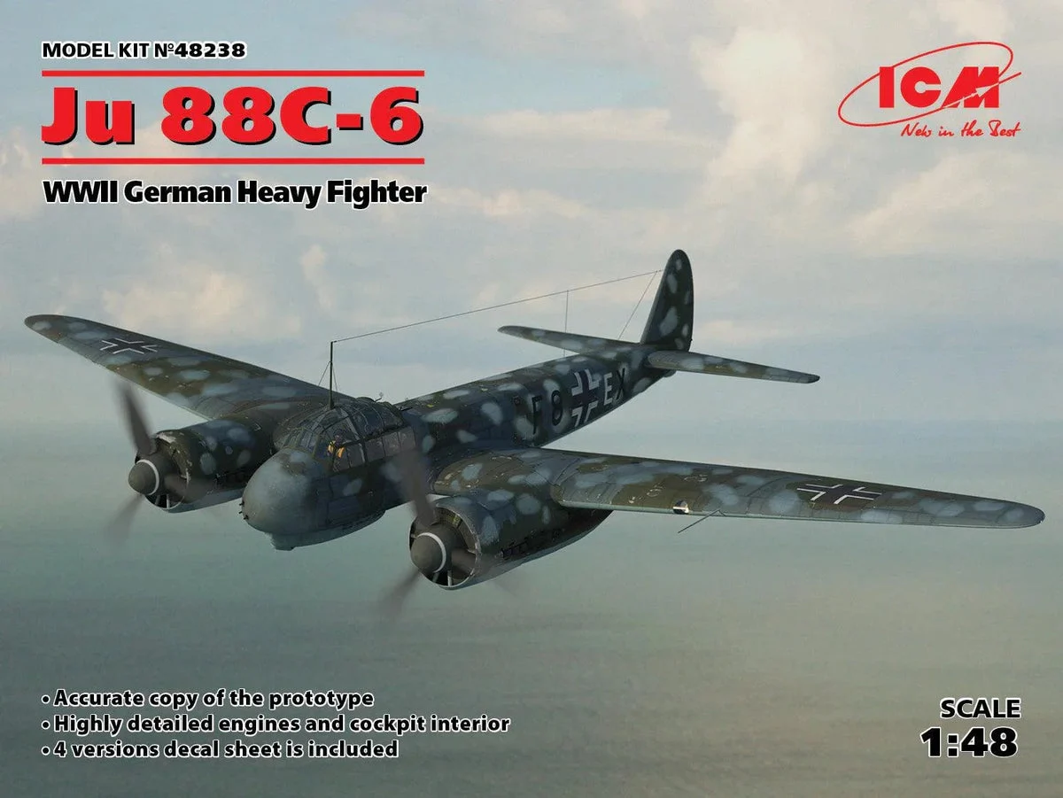 1/48 ICM WWII German Heavy Fighter - Ju 88С-6 48238